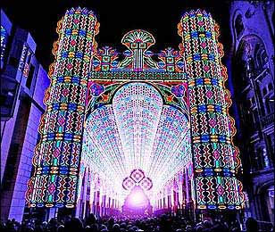 Luminarie de Cagna: Catedral de luces