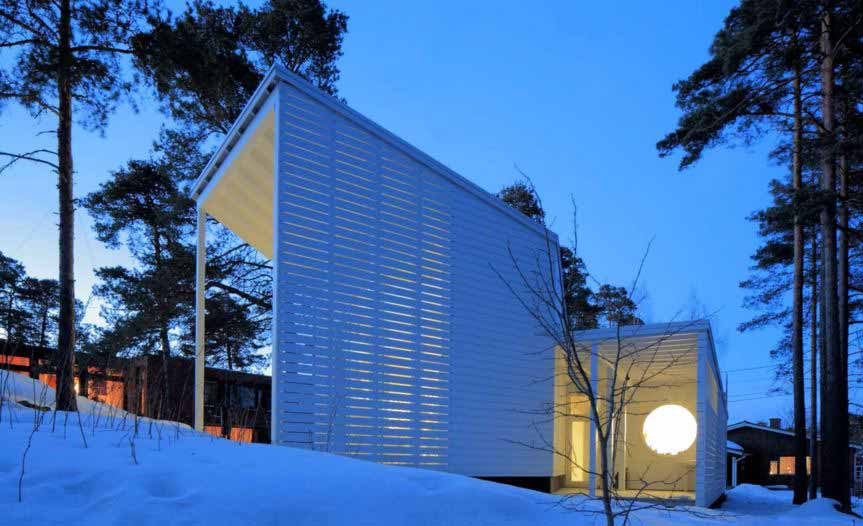 Tiras de LED para iluminar este moderno hotel en Finlandia