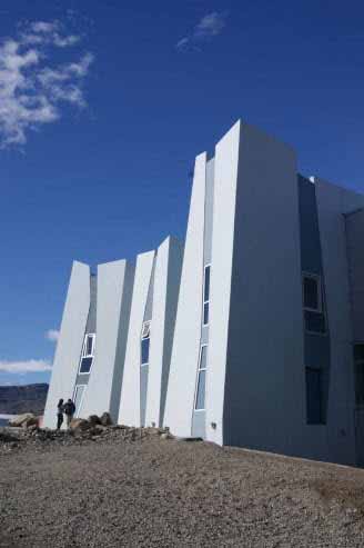 Un museo con forma de glaciar