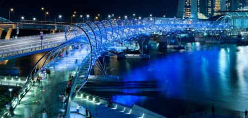 Puente hélice en Singapur