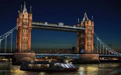 Se eligió la iluminación del Tower Bridge durante los Juegos Olímpicos 2012 