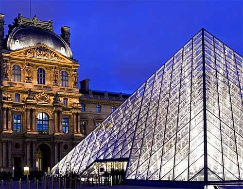 Nueva iluminación exterior del Louvre