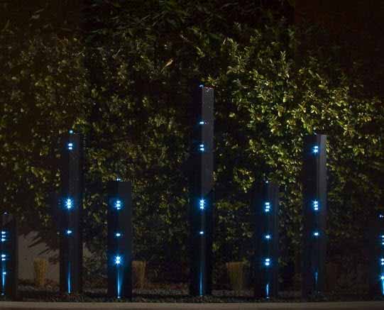 Alumbrar exteriores con agua y un concepto artístico innovador en iluminación