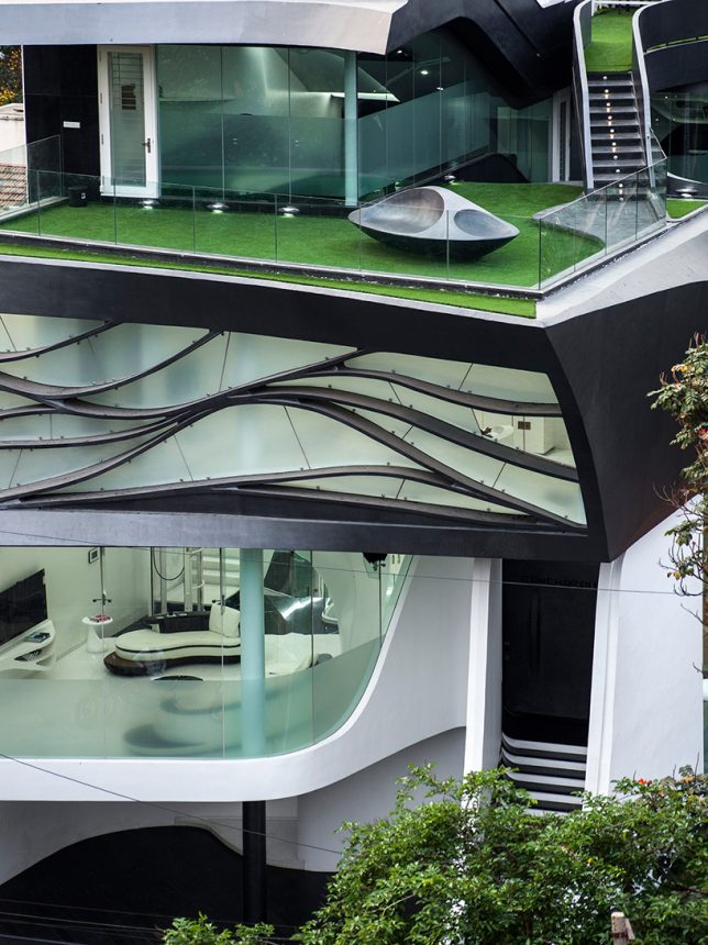 Una residencia del futuro en Bangalore