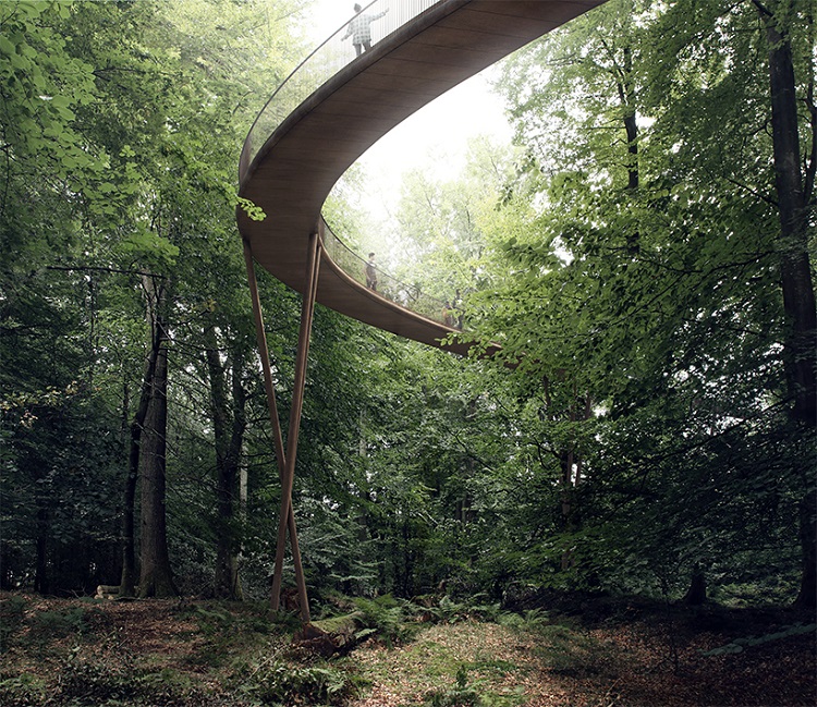 Impresionante estructura para un contacto único con la selva