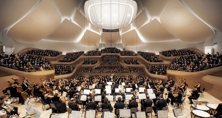 Orquesta Filarmónica en China, la estructura que imita la naturaleza