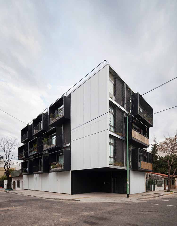 Un edificio de diseño modular en Buenos Aires