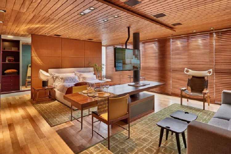 Un interior funcional y elegante en una casa de Brasil