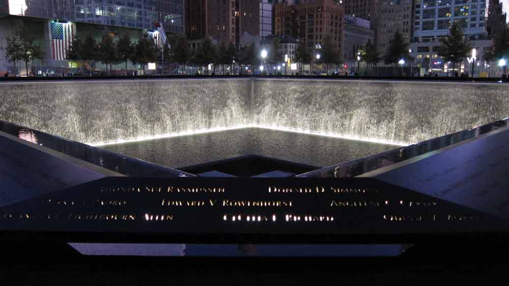 Memorial 11 de Septiembre, serenidad y consuelo