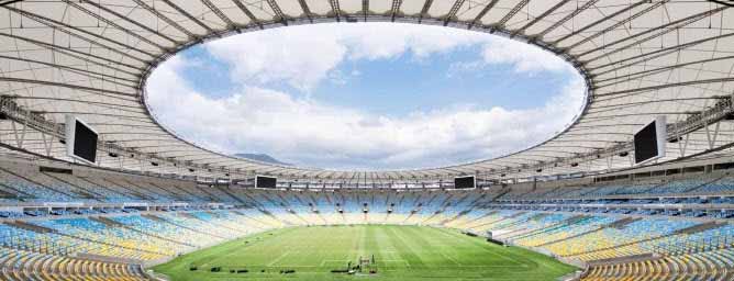 La iluminación de los estadios del Mundial Brasil 2014