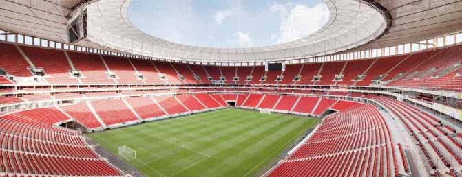 La iluminación de los estadios del Mundial Brasil 2014