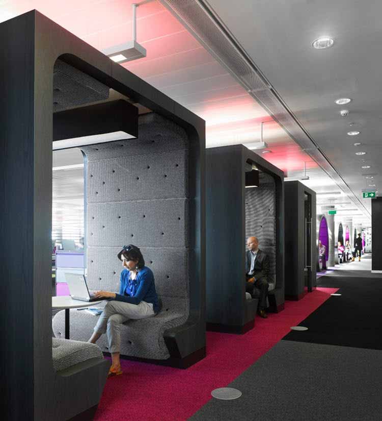 Cabinas Semi-Privadas: tendencia para interiores de oficinas