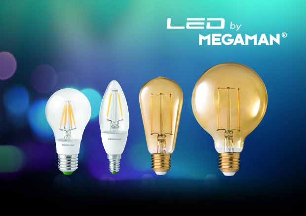 La nueva serie LED de MEGAMAN® que ilumina como las lámparas incandescentes