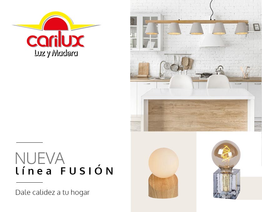 Carilux Iluminación, novedades en iluminación con madera