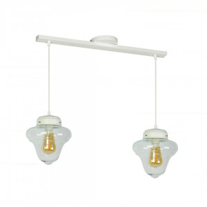 Lámpara Cival | Colonial - 892/2 BLANCO TRANSPARENTE - Colgante