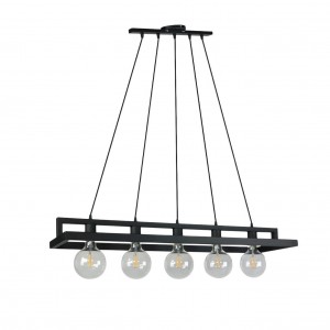 Lámpara Cival | FRAGUA - H955/5/ NEGRO TEXT - Colgante