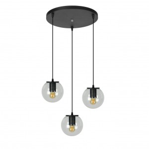 Lámpara Cival | GALAXIA - 1492BR/3 NEGRO TEXT - Colgante