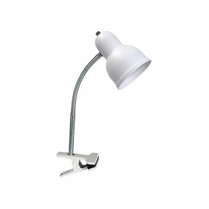 Lámpara Destello | Pinza Flexible Grande Blanco - PFGr - Velador