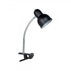 Lámpara Destello | Pinza Flexible Grande Negra - PFGr - Velador