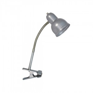 Lámpara Destello | Pinza Flexible Grande Plateado - PFGr - Velador