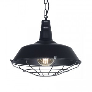 Leuk IluminaciónKal Negro con Cadena - Colgante