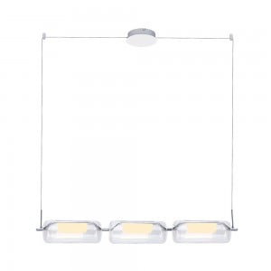 Lámpara Puro Iluminacion | SAN DIEGO 30W CROMO - MD18650-3A-CR - Colgante