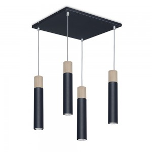 Vignolo IluminaciónTUBE MADERA - MG-S425NE - Colgante