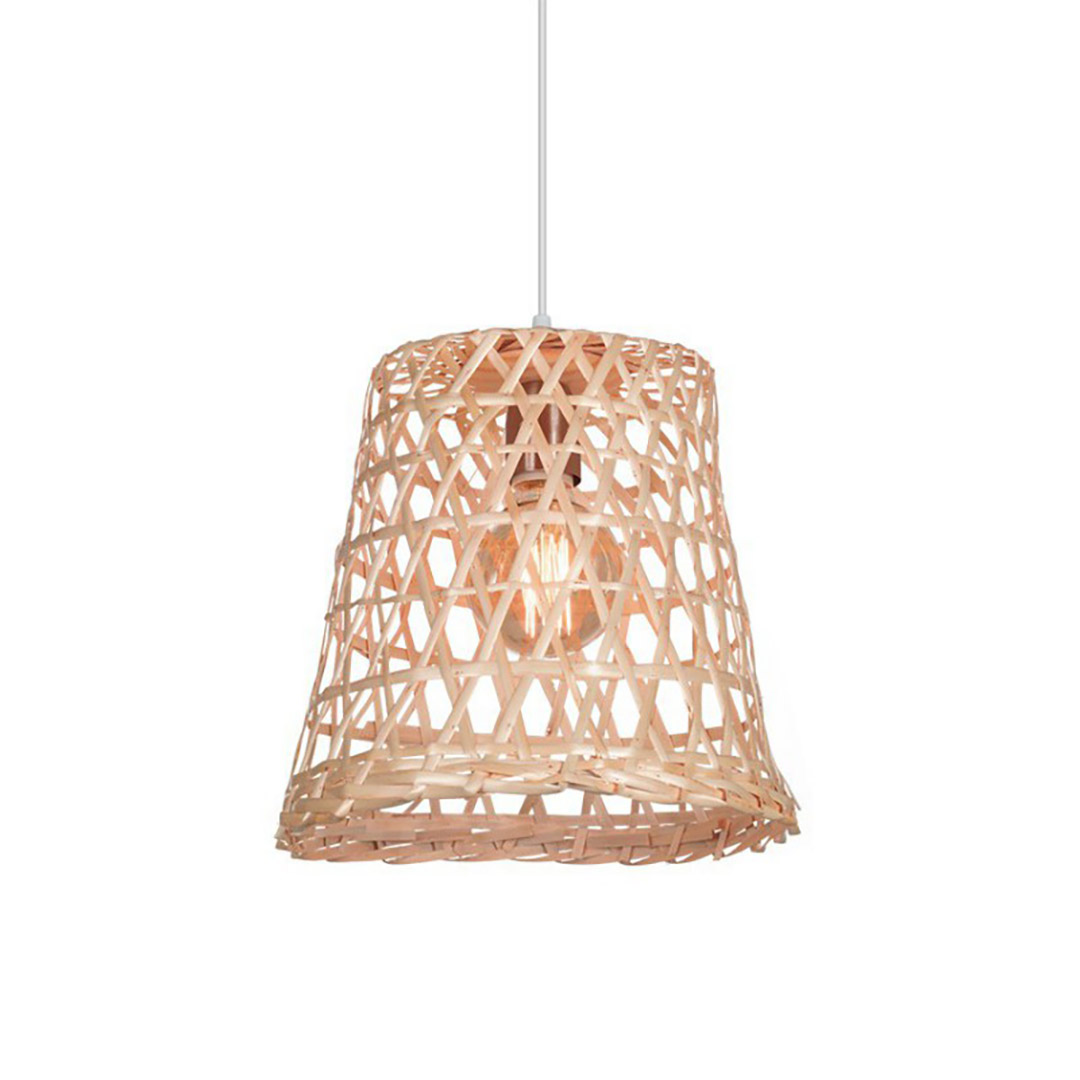 Carilux - Campana de mimbre - 30X30 - Colgante