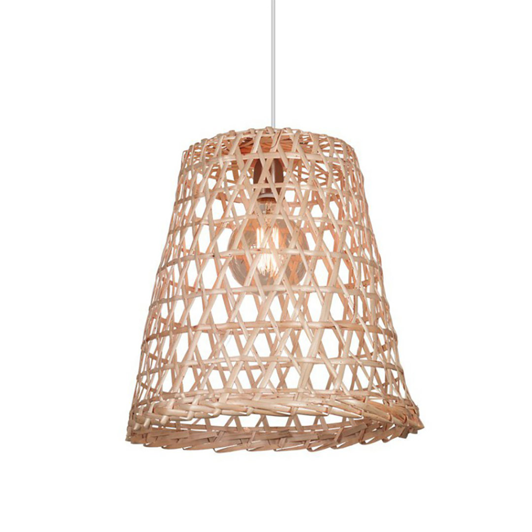 Carilux - Campana de mimbre - 40X40 - Colgante