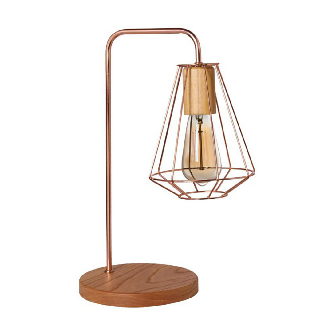 Carilux - Velador - V 103 L ROMBO COBRE