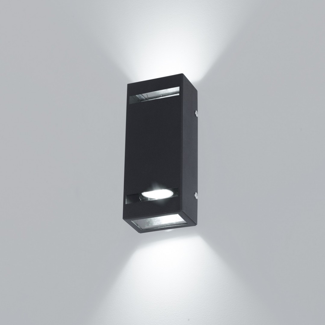 Iluminacion Rustica - NAPOLES II - 2235 Negro - Bidireccional