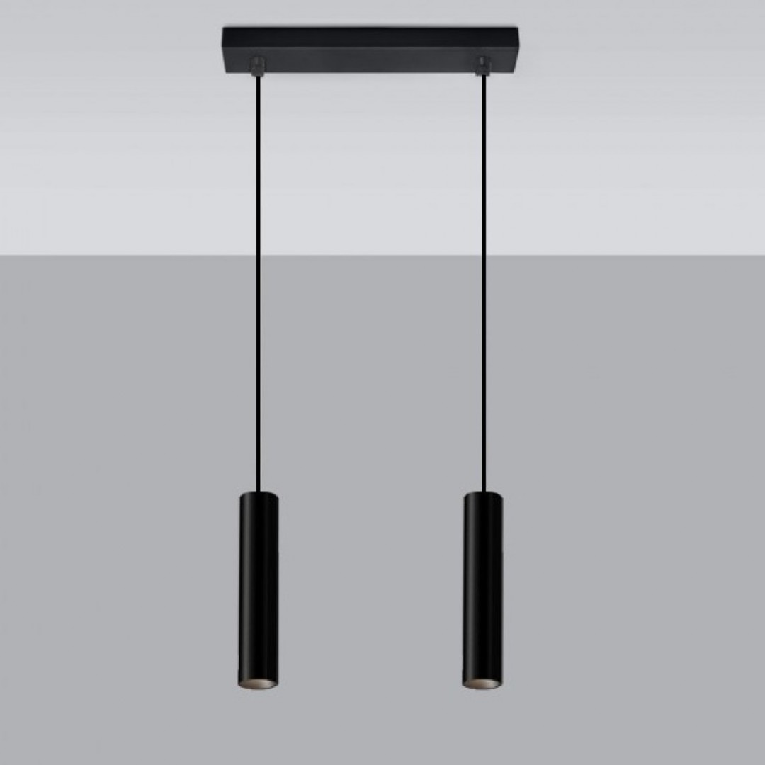Iniciativas Nuevas - Colgante 2 Luces Cilindro Largo - 932232