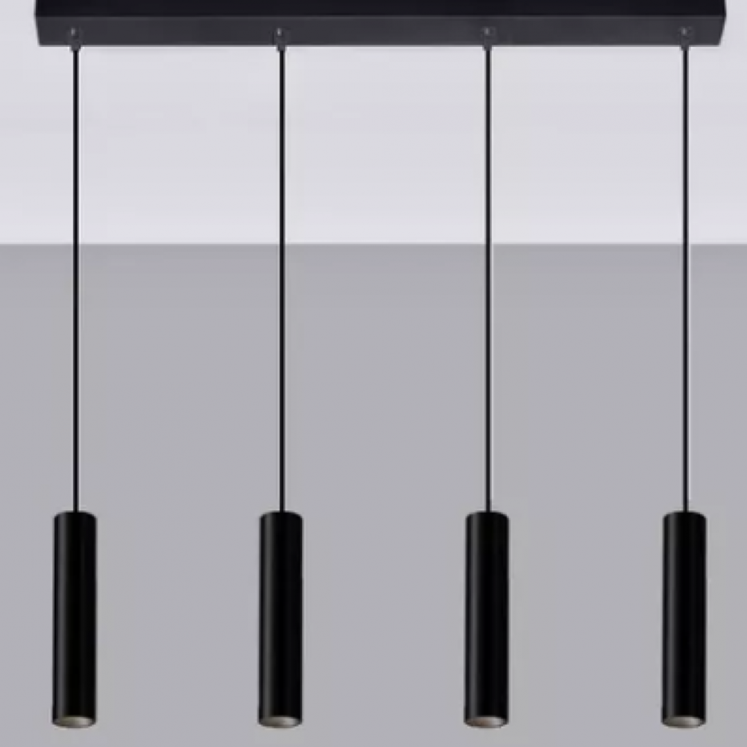 Iniciativas Nuevas - Colgante 4 Luces Tubo Minimalista - 932224