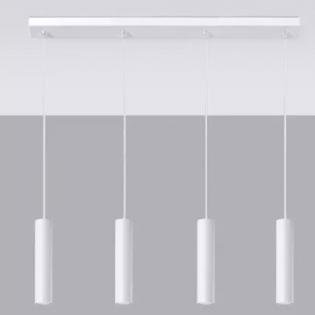 Iniciativas Nuevas - Colgante 4 Luces Tubo Minimalista - 932224