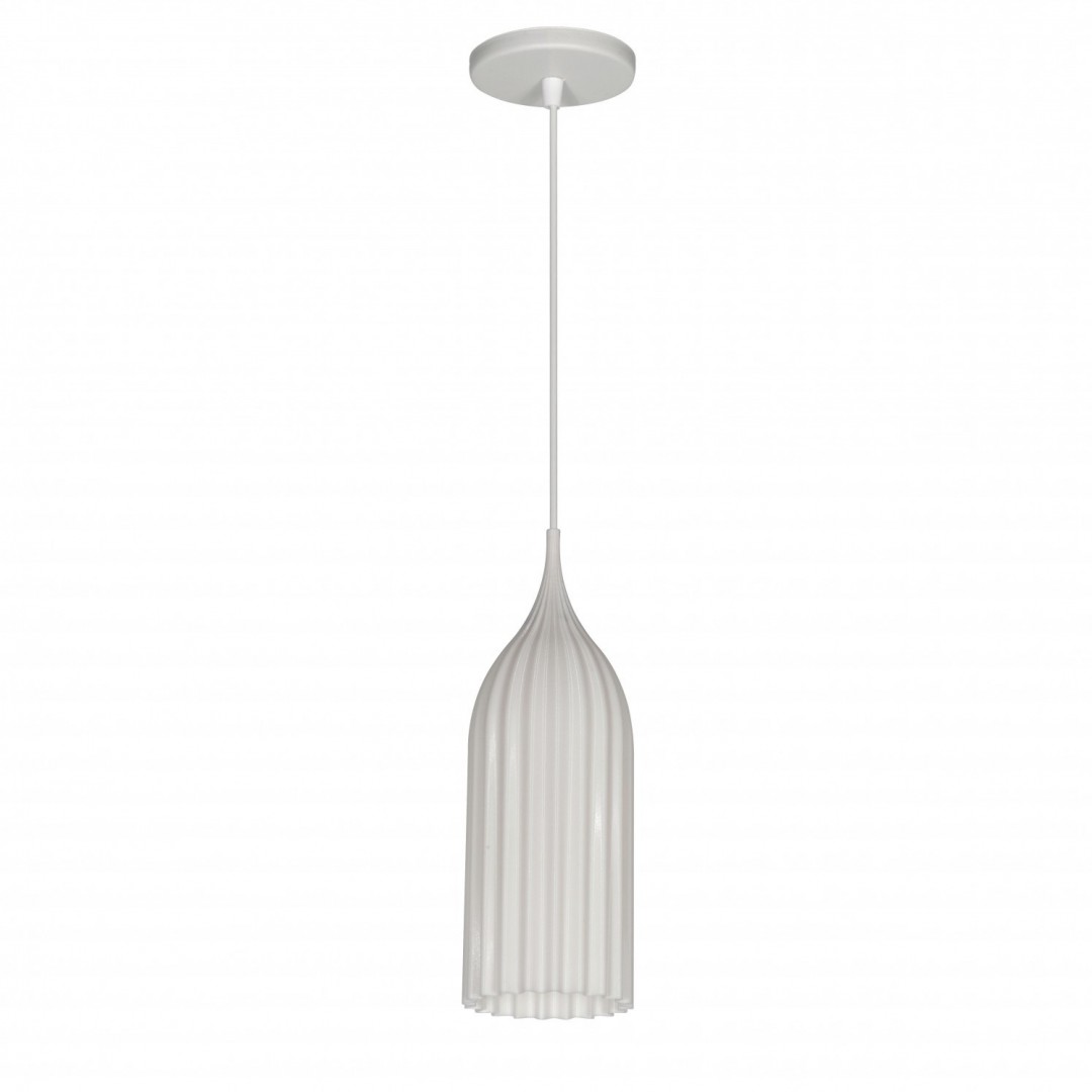 Leuk Iluminación - Byam Recto Marfil - Colgante