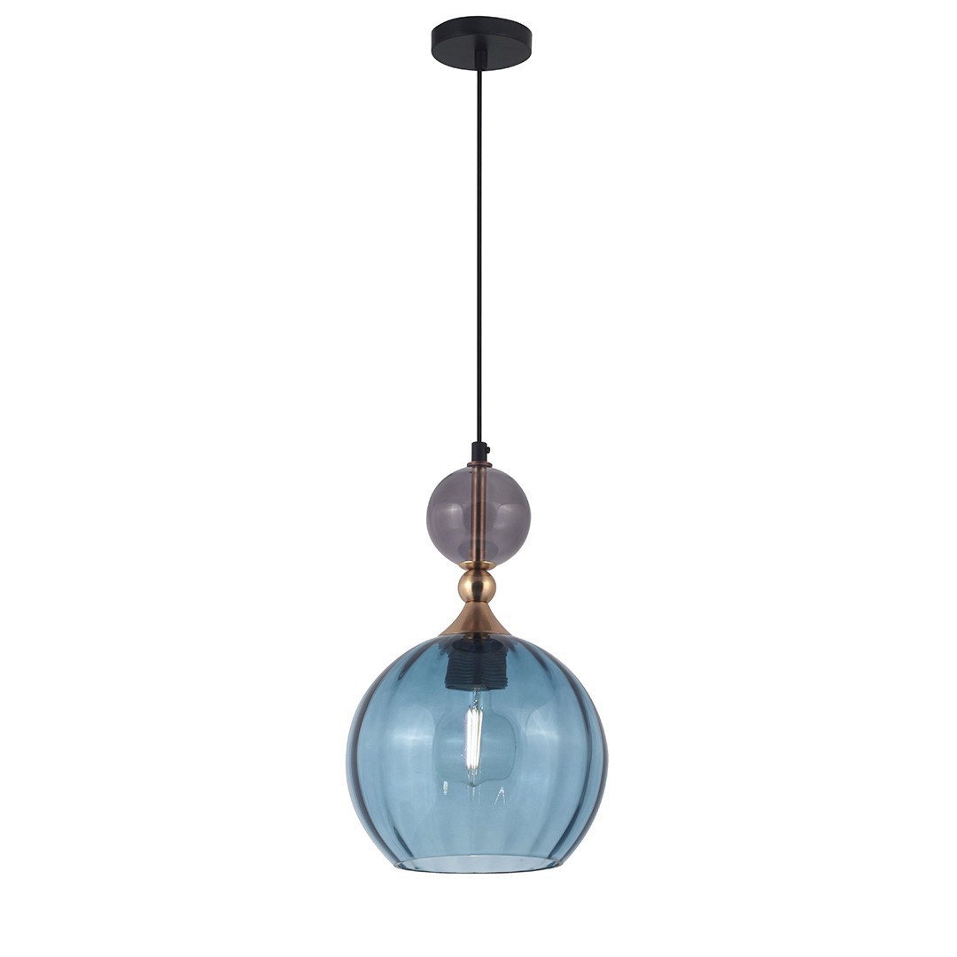 Leuk Iluminación - POLY AZUL + GRIS - Colgante