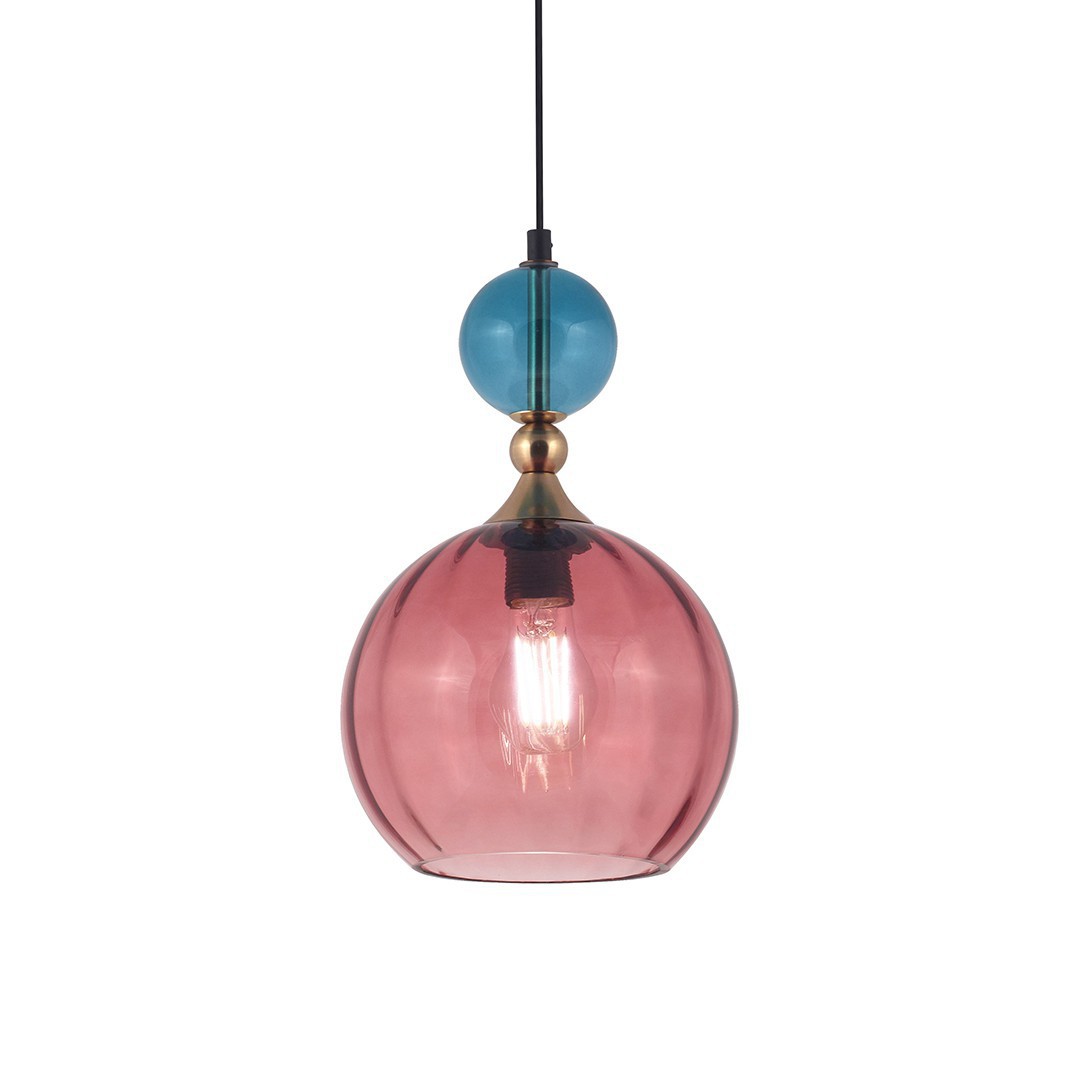 Leuk Iluminación - POLY ROJO + AZUL - Colgante
