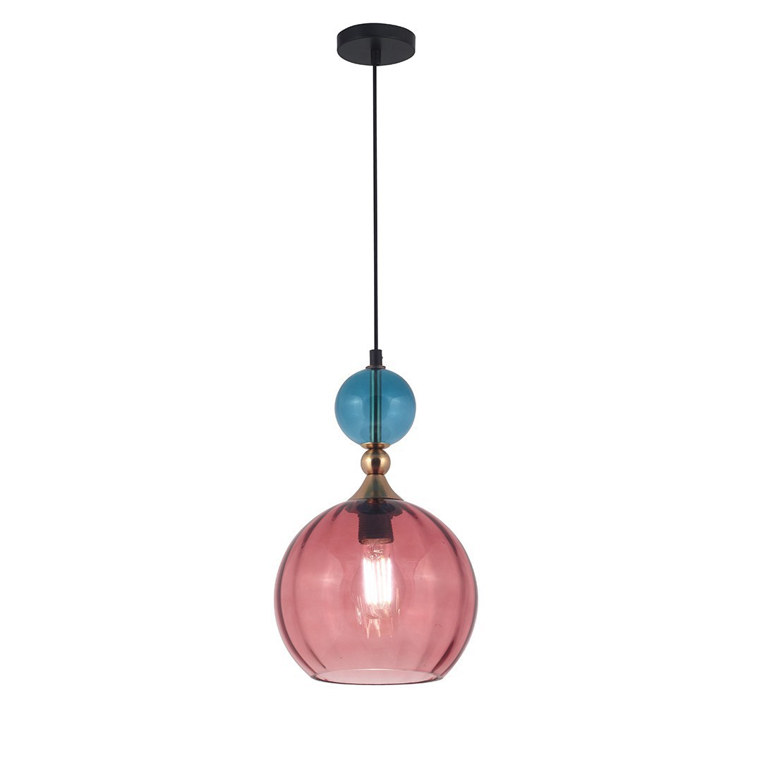 Leuk Iluminación - POLY ROJO + AZUL - Colgante