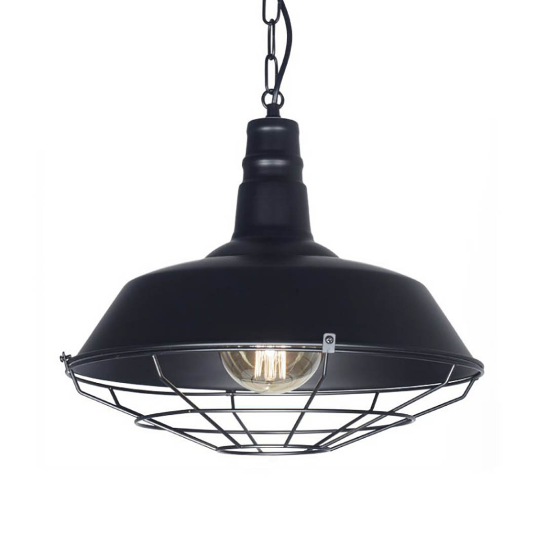 Leuk Iluminación - Kal Negro con Cadena - Colgante