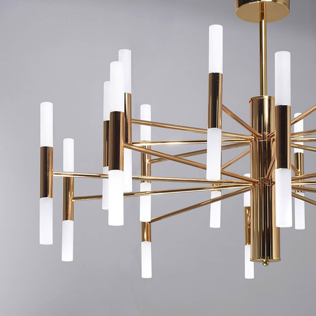 Leuk Iluminación - TRITON DORADO - Colgante
