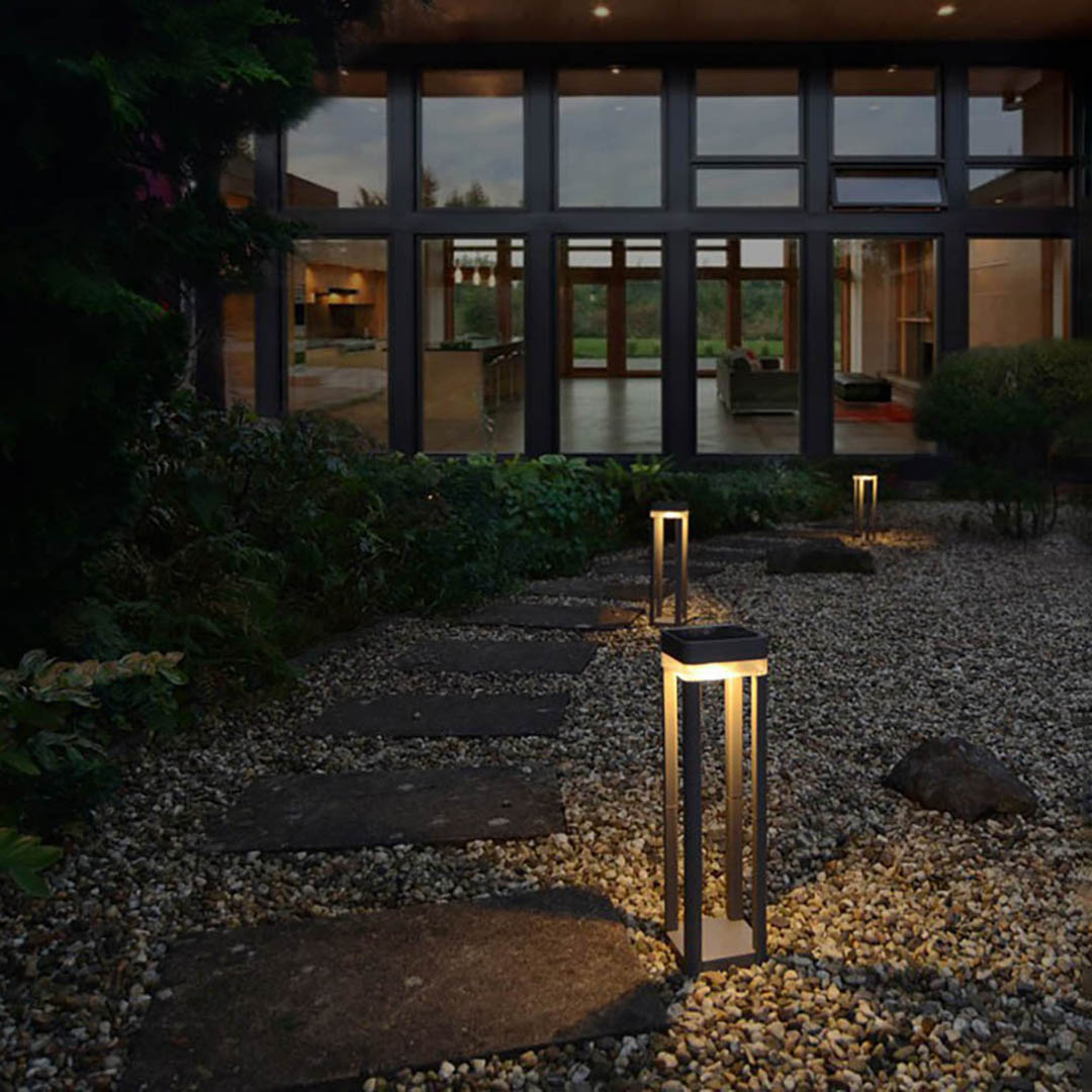 Lampara Lutec | Luz Led Exterior Con Panel Solar - P9080-450