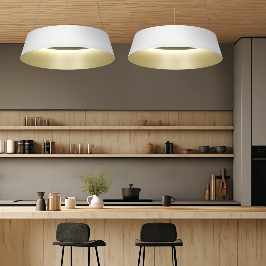 Puro Iluminacion - BUENOS AIRES - 5636-850ROP-BK/CG-CCT - 5636-850ROP-WH/CG-CCT - 5636-850ROP-WH-CCT - Colgante